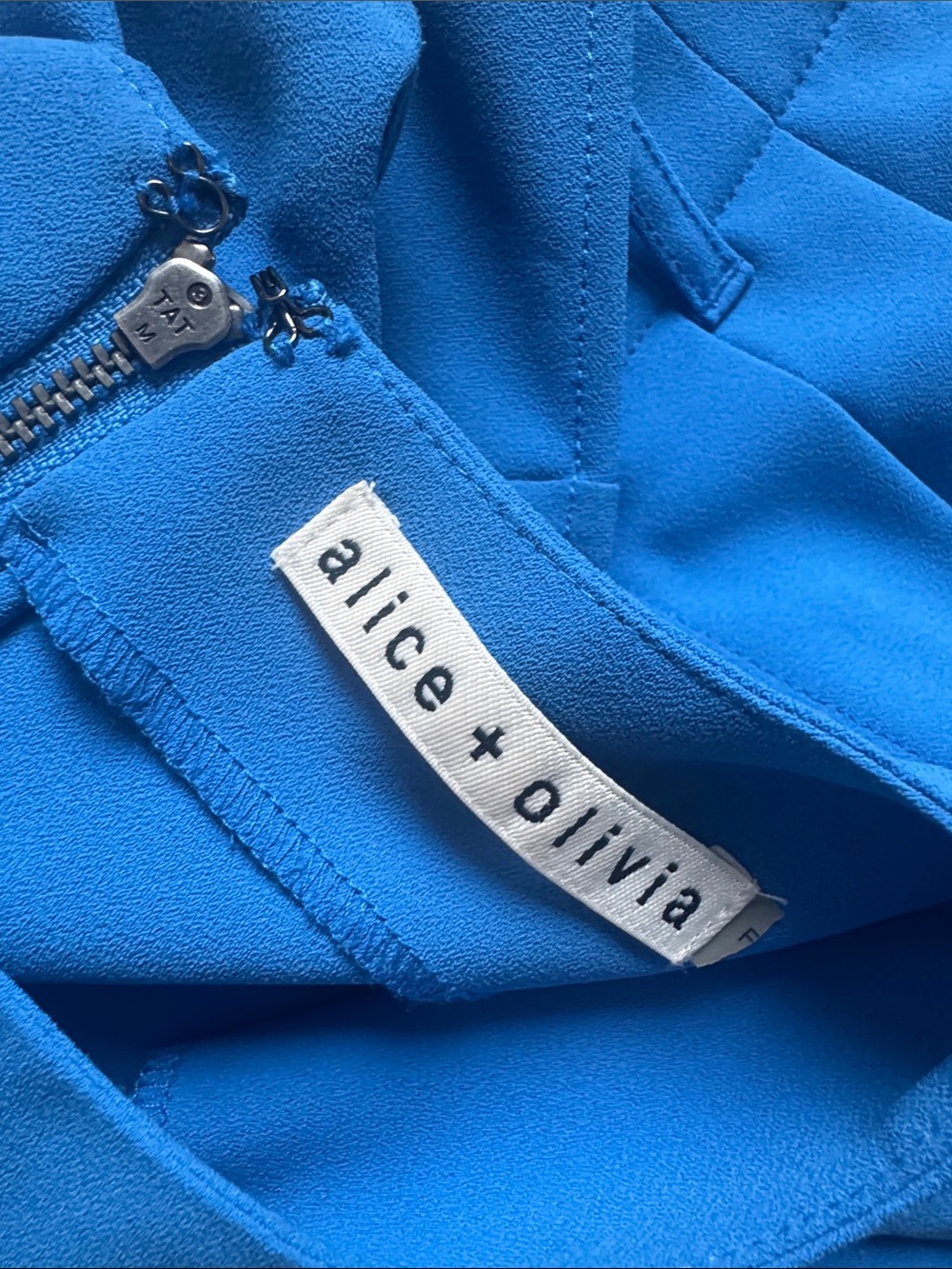 Alice + Olivia Blaire Pleated Pant and Top in Carolina Blue - Picture 3 of 4